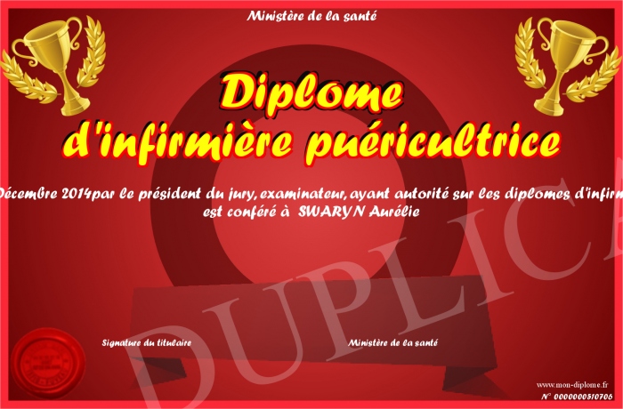 diplome puericultrice